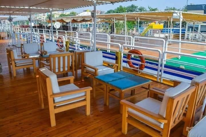 Sun deck of the MS Sultan Hassan Nile Cruise Nile cruise